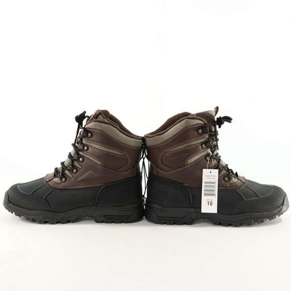 Weatherproof Mens Clint Winter Boots 10 M Brown Memory Foam -20 Rated Hiking NEW - Picture 4 of 8